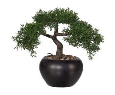 Creativ green Kunstbonsai Bonsai Zeder (1 Stück) grün Künstliche Zimmerpflanzen Kunstpflanzen Wohnaccessoires