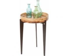 TOM TAILOR Beistelltisch »T-TRAY TABLE HIGH« mit Tablett, rund, ø 40 cm, orange, Mango natur