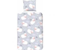 Kinderbettwäsche »Sleepy Sheep«, good morning, grau, Neutral, grau