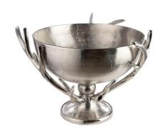 GILDE Sektkühler Geweih, (1 tlg.), aus Aluminium, hochwertige Schale mit Geweih-Gestell, Höhe ca. 57 cm silberfarben Baraccessoires Weinaccessoires Küchenhelfer Haushaltswaren