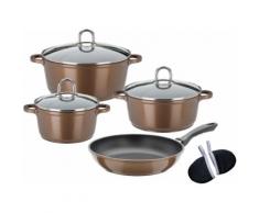GSW Topf-Set Gourmet Premium Color (Set, 9-tlg.) braun Topfsets Töpfe Haushaltswaren Topf