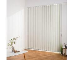 Liedeco Lamellenvorhang Vertikalanlage Verdunkelung - 89 mm Lamelle, Kürzbare beige Lamellen Rollos Jalousien