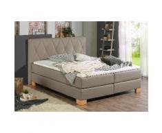 Home affaire Boxspringbett Merino braun Einzelbetten Betten Komplettbetten