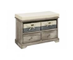 heine home Bank inklusive Körbe, grau, grau