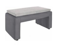 exxpo - sofa fashion Polsterhocker, Breite 100 cm grau Polsterhocker Hocker Wohnzimmer