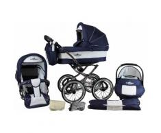 bergsteiger Kombi-Kinderwagen Venedig, marine blue, 3in1, (10-tlg.) blau Kinder Kombikinderwagen Kinderwagen Buggies