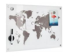 Zeller Present Pinnwand "Worldmap", weiß, weiss