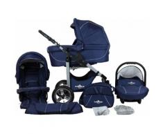 bergsteiger Kombi-Kinderwagen Capri, marine blue, 3in1, (10-tlg.) blau Kinder Kombikinderwagen Kinderwagen Buggies