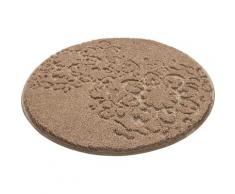 GRUND exklusiv Badematte Sophia, Höhe 22 mm, rutschhemmend beschichtet, Hoch-Tief-Struktur, Made in Europe braun Grund Badtextilien