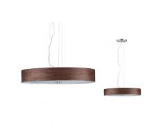 Paulmann LED Pendelleuchte Neordic Liska Holz dunkel/Chrom matt, E27, 1 St. braun Deckenleuchten Lampen Leuchten sofort lieferbar