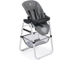 CHIC2000 Puppenhochstuhl Hochstuhl, Jeans Grey grau Kinder Ab 3-5 Jahren Altersempfehlung Puppenmöbel