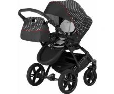 knorr-baby Kombi Kinderwagen Set, »Voletto Tupfen, schwarz-weiß«, schwarz, Unisex, schwarz-weiß