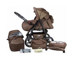 bergsteiger Kombi-Kinderwagen Rio, chocolate, 3in1, (10-tlg.) braun Kinder Kombikinderwagen Kinderwagen Buggies
