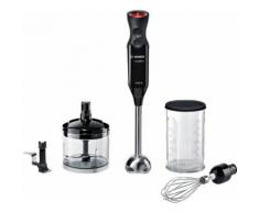 BOSCH Stabmixer MS61B6170, 1000 W, extra leichtes ergonomisches Gehäuse, 12 Stufen, inkl. Zerkleinerer, Messbecher und Schneebesen, schwarz grau Mixer Zerkleinerer Haushaltsgeräte