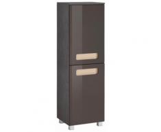 HELD MÖBEL Midischrank Derby, grau, grafit/grau Hochglanz-eichefb.