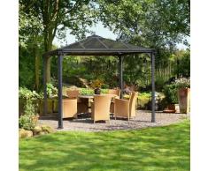 Palram - Canopia Pavillon Palermo 3000, BxT: 295x295 cm grau Pavillons Garten Balkon