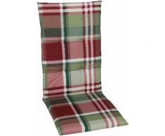 GO-DE Sesselauflage, 120 x 50 cm, hoch rot Gartenstuhlauflagen Gartenmöbel-Auflagen Gartenmöbel Gartendeko Sesselauflage