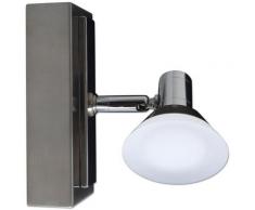 näve LED Deckenspot Jericho, LED-Board, 1 St., Warmweiß, für Wand und Decke geeignet silberfarben LED-Lampen LED-Leuchten SOFORT LIEFERBARE Lampen Leuchten