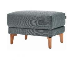 hülsta sofa Hocker hs.450, mit Holzfüßen blau Polsterhocker Sessel und Sofas Couches