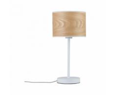 Paulmann LED Tischleuchte Neordic Neta Weiß/Holz, E27, 1 St. braun Tischleuchten SOFORT LIEFERBARE Lampen Leuchten