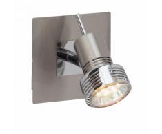 Brilliant Leuchten Wandstrahler, GU10, Neutralweiß, Kassandra LED silberfarben Strahler Spots SOFORT LIEFERBARE Lampen Wandstrahler