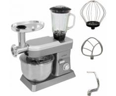Gutfels Küchenmaschine KM 8101 si, 1200 W, 6,2 l Schüssel silberfarben Küchenmaschinen Haushaltsgeräte