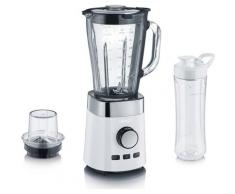 Graef Standmixer TB 501 mit 2-teiligem Zubehör Set, weiß, 1000 Watt weiß Mixer Zerkleinerer Haushaltsgeräte
