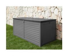 garten gut Auflagenbox, 490 Liter grau Garten- Kissenboxen Gartenmöbel Gartendeko Auflagenbox