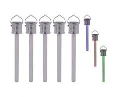 näve LED Gartenleuchte THERMOMETER silberfarben Gartenleuchten Außenleuchten Lampen Leuchten