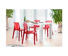 SalesFever Essgruppe (Set 5-tlg), rot, Rot transparent