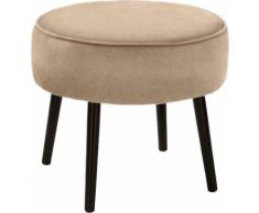 Fink Polsterhocker ELLIS, mit runder Sitzfläche beige Hocker Möbel Aufbauservice
