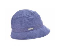 Seeberger Sonnenhut Glocke aus Baumwoll- Leinenstoff 54614-0, blau, Damen, königsblau