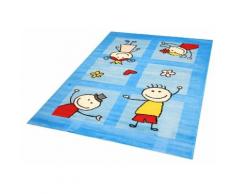 Kinderteppich, Bambino 2107, Sanat, rechteckig, Höhe 11 mm, maschinell gewebt blau Kinder Bunte Kinderteppiche Teppiche