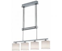 TRIO Leuchten LED Pendelleuchte GARDA, E14, Hängelampe, Hängeleuchte weiß LED-Lampen LED-Leuchten Lampen sofort lieferbar
