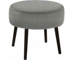 Fink Polsterhocker ELLIS, mit runder Sitzfläche grau Hocker Möbel Aufbauservice