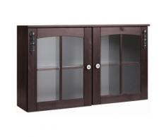 Home affaire Hängevitrine Sylt mit 2 Glastüren, braun, kolonialfarben