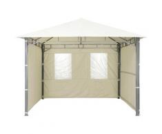 Tepro Pavillonseitenteile, (Set bestehend aus 1 Seitenteil geschlossen, mit 2 Fenstern), passend für Pavillon Lehua und Waya grau Pavillons Garten Balkon Pavillonseitenteile