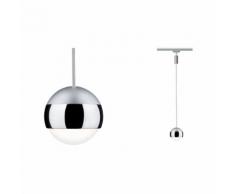 Paulmann Schienensystem-Leuchten URail LED Pendel Capsule II Chrom matt dimmbar 6W 6W, (1tlg.) silberfarben Schienensysteme und Seilsysteme Deckenleuchten Lampen Leuchten Stromschienensysteme
