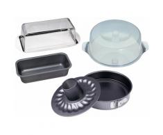 CHG Back-Set, (Set, 7 tlg.), Servier/Frischhalte-Set schwarz Backformen Backbleche Kochen Backen Haushaltswaren Back-Set