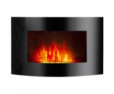 El Fuego Elektrokamin Zürich, schwarz, mit Fernbedienung und LED Beleuchtung schwarz Elektrokamine Heizen Klima