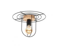 SPOT Light Deckenleuchte CHESTER, E27, Modernes Design, aus Eichenholz und Metall, passende LM E27 / exclusive, Nachhaltig, Made in Europe schwarz Deckenleuchten Lampen Leuchten sofort lieferbar