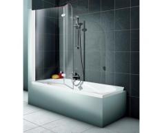 Schulte Badewannenaufsatz 2-teilig, (2 tlg.), BxH: 112 x 140 cm grau Duschwände Duschen Bad Sanitär