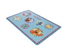 Kinderteppich LS-202 Die Lieben Sieben rechteckig Höhe 2 mm, blau, Neutral, hellblau