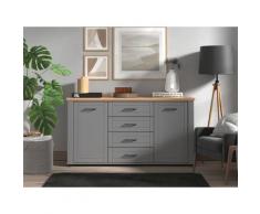 Home affaire Kommode Valencia graphite grau, artisan eiche, grau mat Kommoden Sideboards