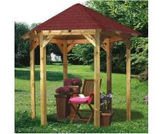 Karibu Holzpavillon Lissabon, (Set), BxT: 299x260 cm, inkl. Dachschindeln und Pfostenanker kdi Pavillons Garten Balkon