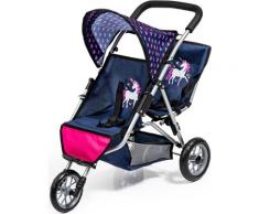 Bayer Puppen-Zwillingsbuggy Jogger, blau blau, pink, weiß Kinder Ab 3-5 Jahren Altersempfehlung