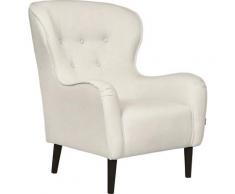 furninova Ohrensessel Ellen, gemütlicher mit attraktiver Knopfapplikation im Landhausstil weiß Sessel und Hocker Sofas Couches