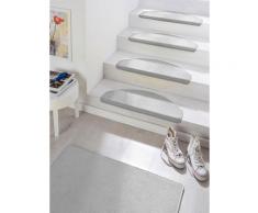 Stufenmatte, Fancy, HANSE Home, halbrund, Höhe 7 mm, maschinell getuftet grau Stufenmatten Teppiche