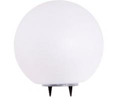 HEITRONIC LED Kugelleuchte Boule, LED-Board, Neutralweiß, Tag-/Nachtsensor weiß Außenleuchten SOFORT LIEFERBARE Lampen Leuchten