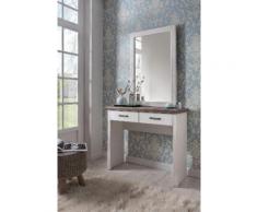 Premium collection by Home affaire Schminktisch Lugano mit 2 Schubladen, grau, weiß/taupe
